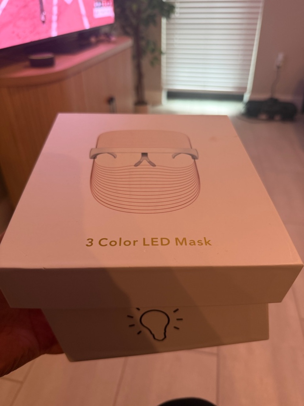 3-Color LED Mask - White
